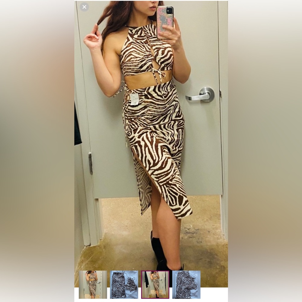 Top and skirt set